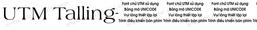 UTM Talling字体转换
